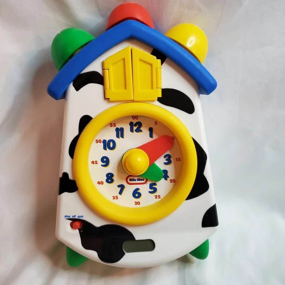 Little Tikes Tock Clock Cow Learning Toy  Education cockadoodle moo‎